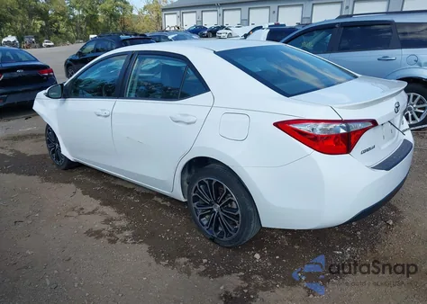 2014 Toyota Corolla S Plus z USA, uszkodzony, nr VIN 2T1BURHE8EC197790